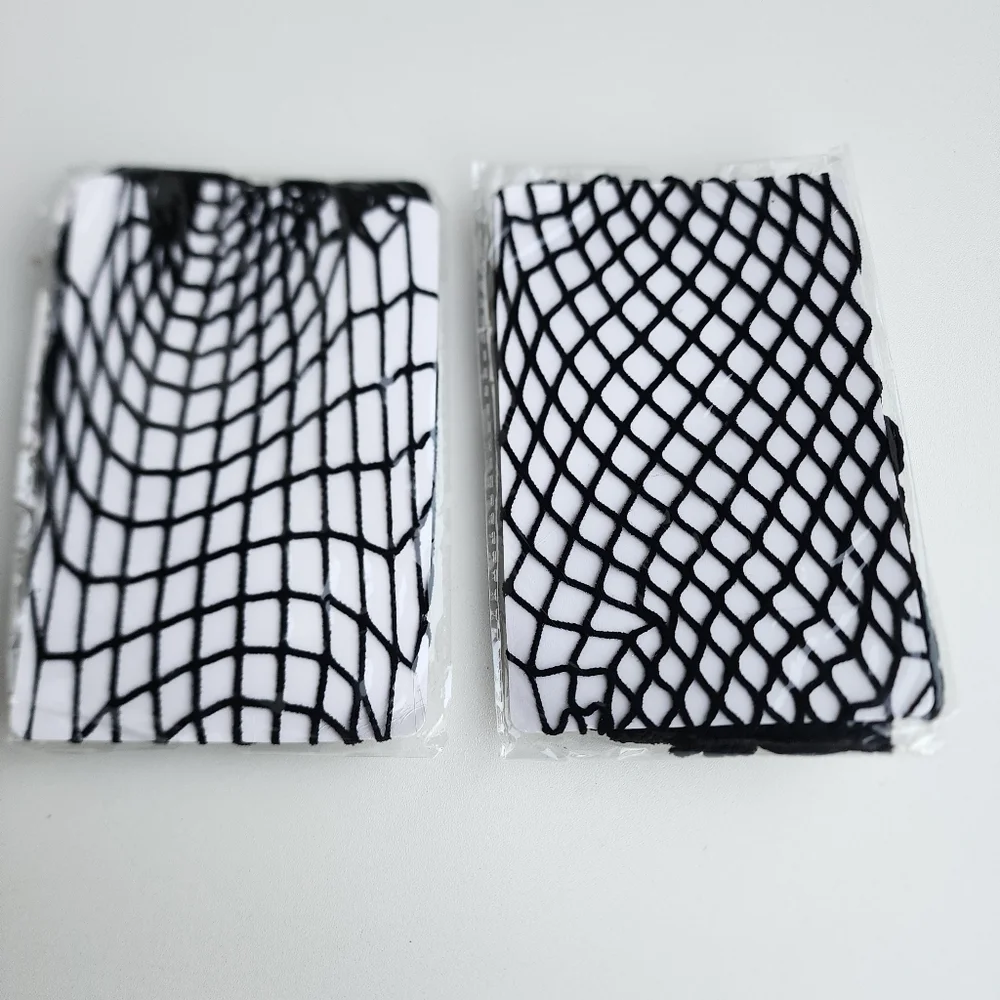 Set Of 2 Fishnet Stockings Fishnet  Stocking Pantyhose Tights Black OS